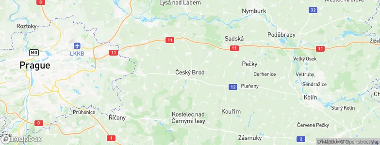 Český Brod, Czechia Map
