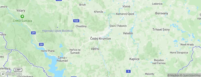 Český Krumlov, Czechia Map