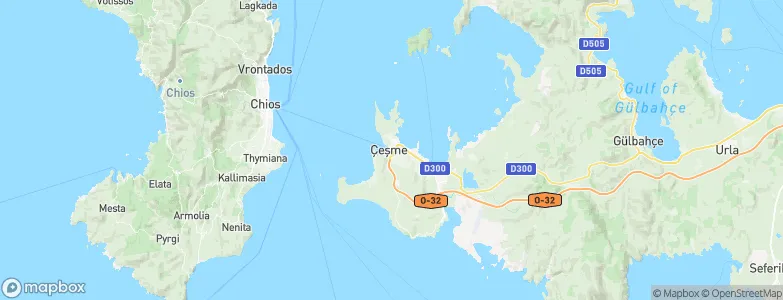 Çeşme, Turkey Map
