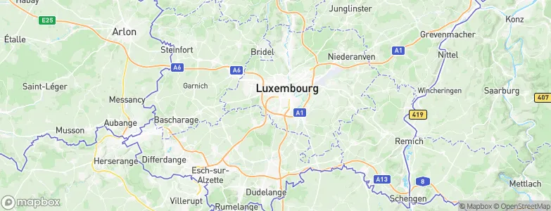 Cessange, Luxembourg Map