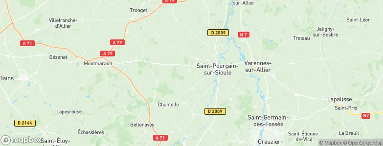 Cesset, France Map