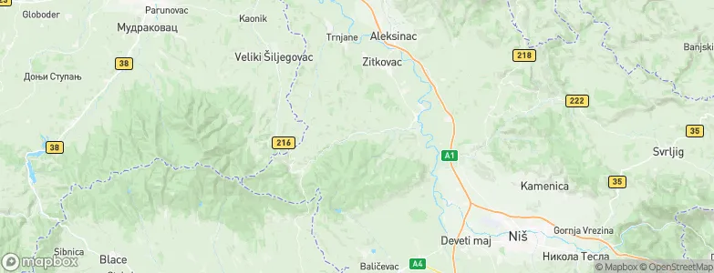 Česta, Serbia Map