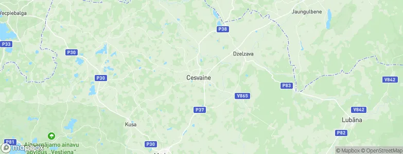 Cesvaine, Latvia Map