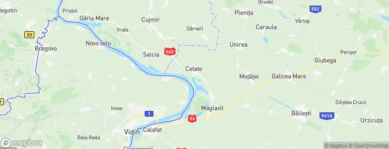 Cetate, Romania Map