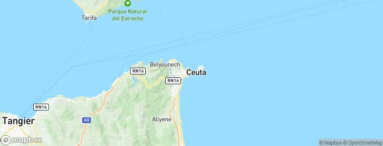 Ceuta, Spain Map