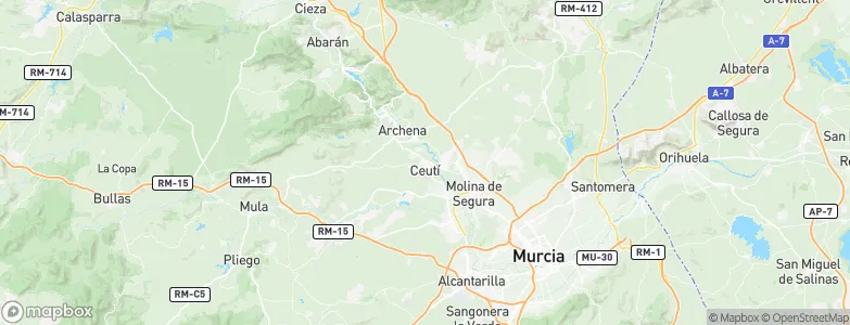 Ceutí, Spain Map