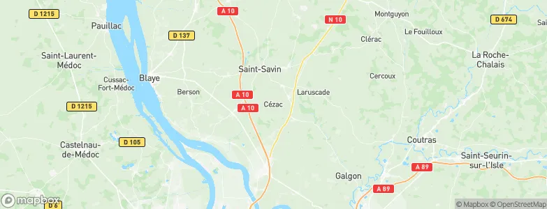 Cézac, France Map
