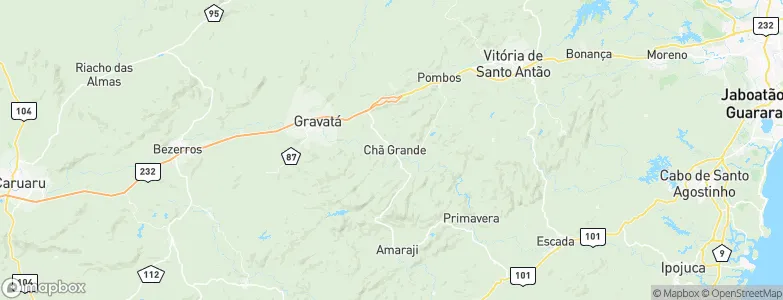 Chã Grande, Brazil Map