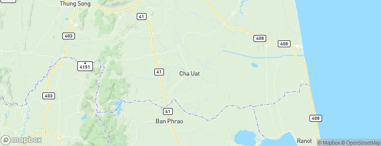 Cha-uat, Thailand Map