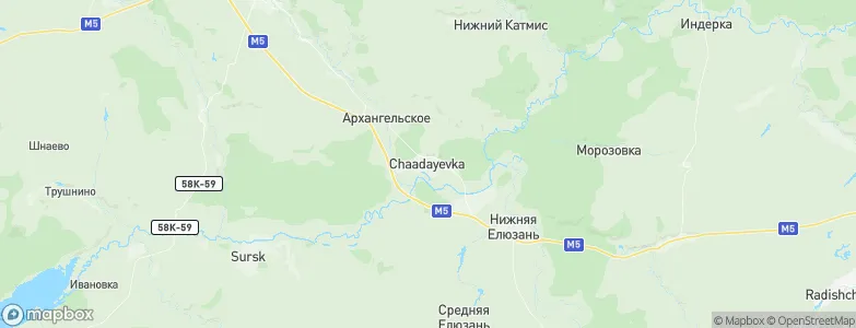 Chaadayevka, Russia Map