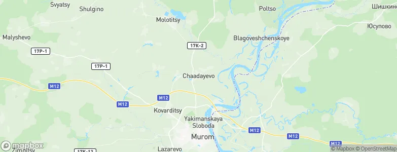 Chaadayevo, Russia Map
