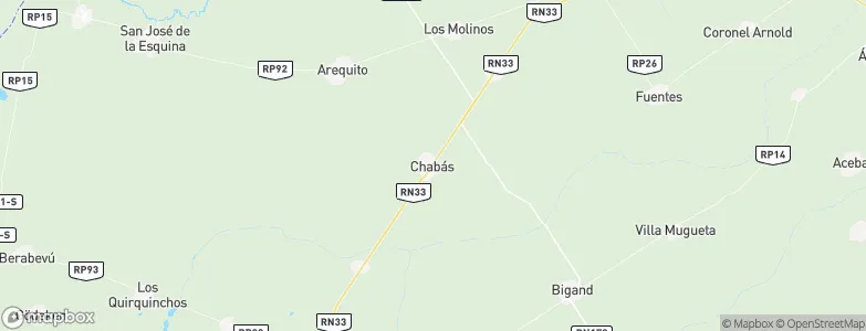 Chabás, Argentina Map