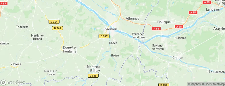 Chacé, France Map