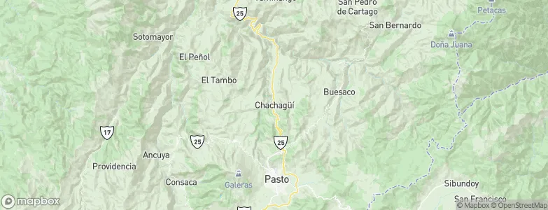 Chachagüí, Colombia Map