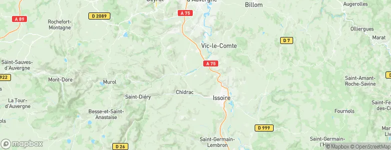 Chadeleuf, France Map