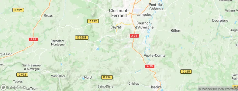 Chadrat, France Map