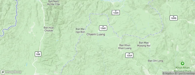 Chaem Luang, Thailand Map