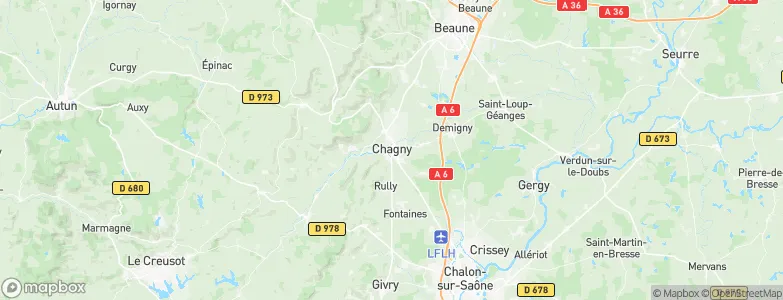 Chagny, France Map