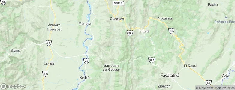 Chaguaní, Colombia Map