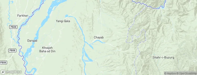 Chāh Āb, Afghanistan Map