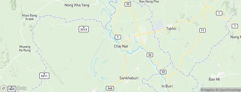 Chainat, Thailand Map