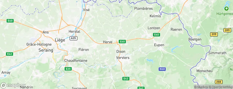 Chaineux, Belgium Map