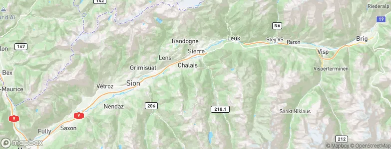 Chalais, Switzerland Map