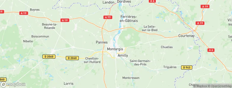 Châlette-sur-Loing, France Map