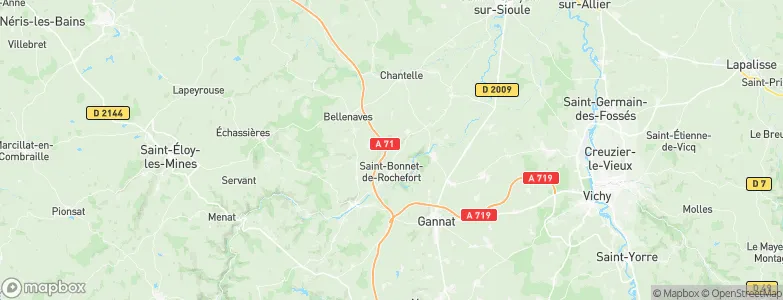 Chalignat, France Map