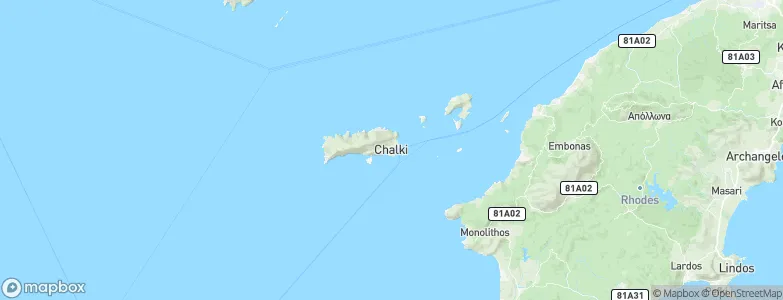 Chálki, Greece Map
