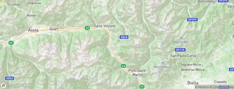 Challand-Saint-Victor, Italy Map