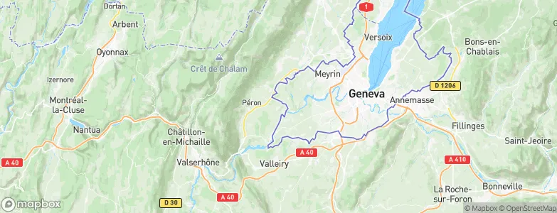 Challex, France Map