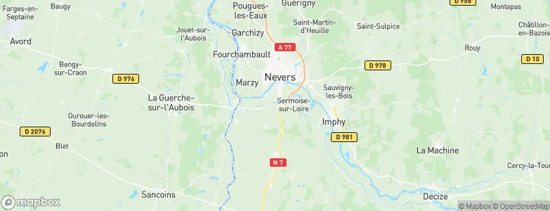 Challuy, France Map