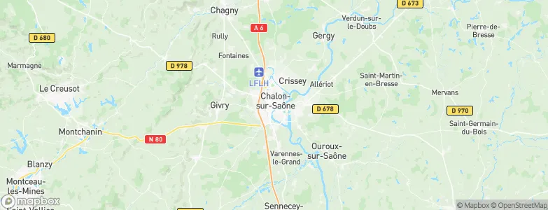 Chalon-sur-Saône, France Map