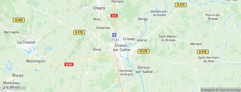 Chalon-sur-Saône, France Map