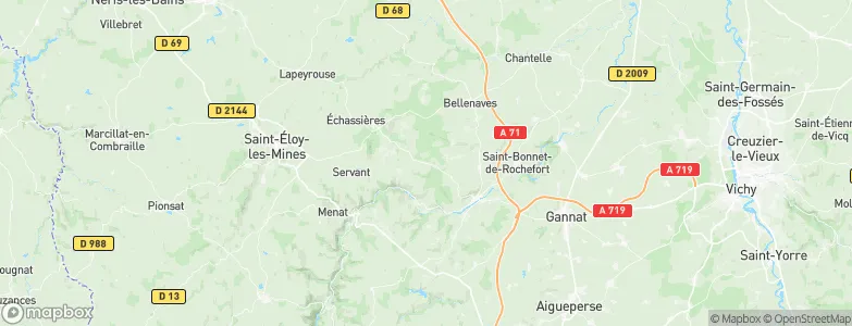 Chalouze, France Map
