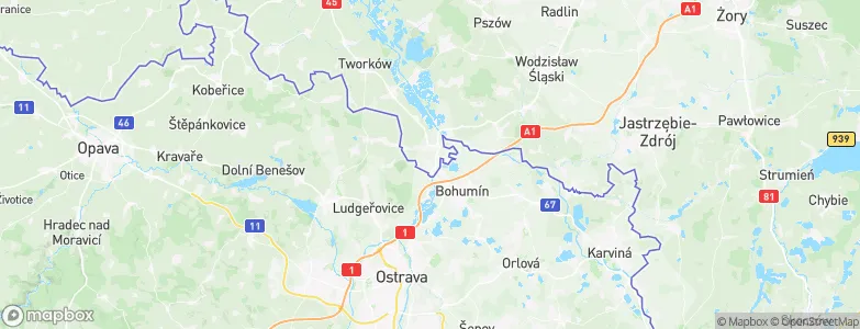 Chałupki, Poland Map
