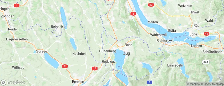 Cham, Switzerland Map