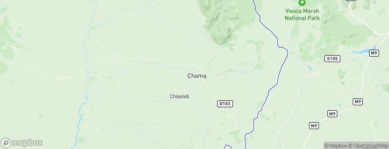 Chama, Zambia Map