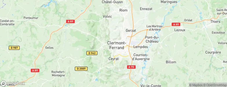 Chamalières, France Map