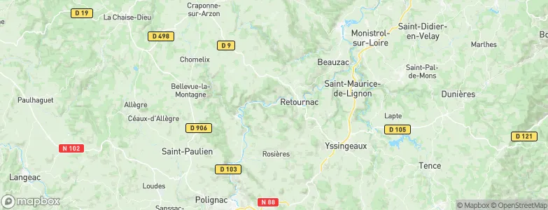 Chamalières-sur-Loire, France Map