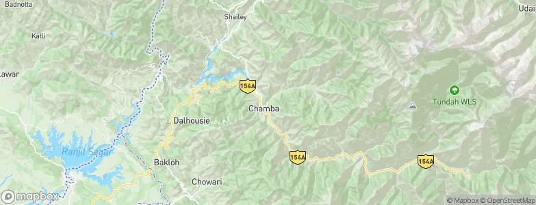 Chamba, India Map