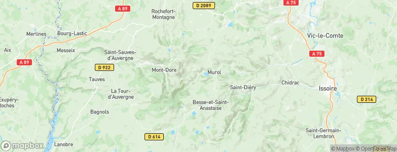 Chambon-sur-Lac, France Map