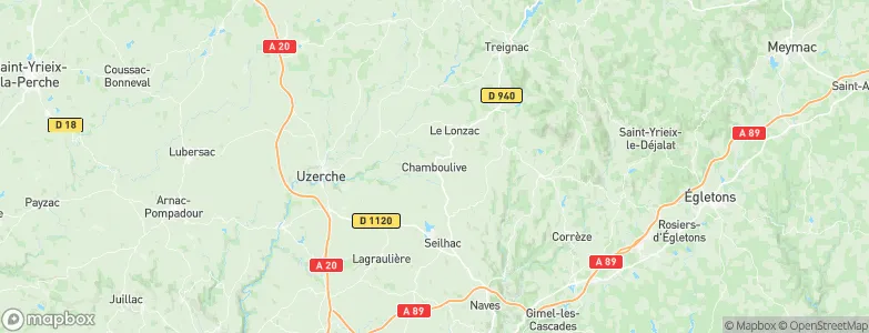 Chamboulive, France Map