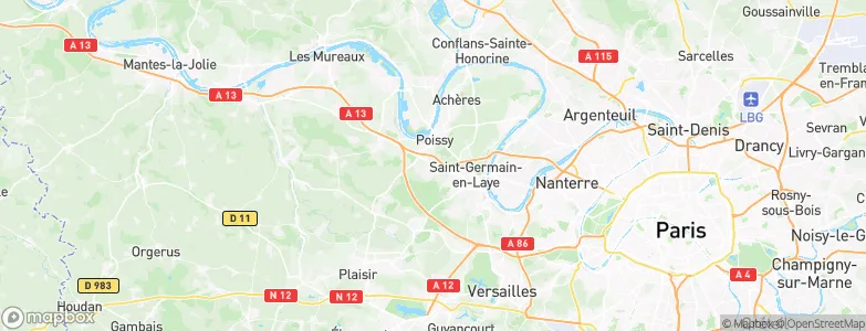 Chambourcy, France Map