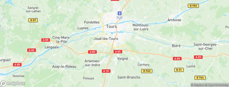 Chambray-lès-Tours, France Map