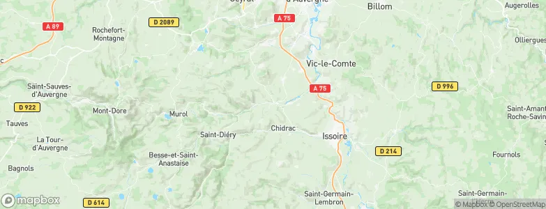 Champeix, France Map