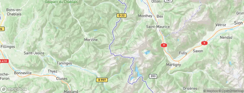 Champéry, Switzerland Map
