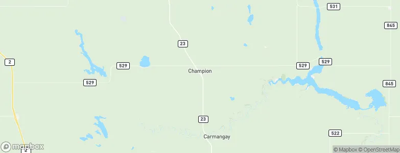 Champion, Canada Map