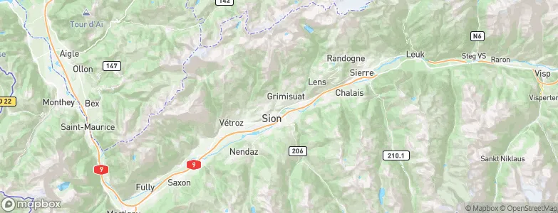 Champlan, Switzerland Map